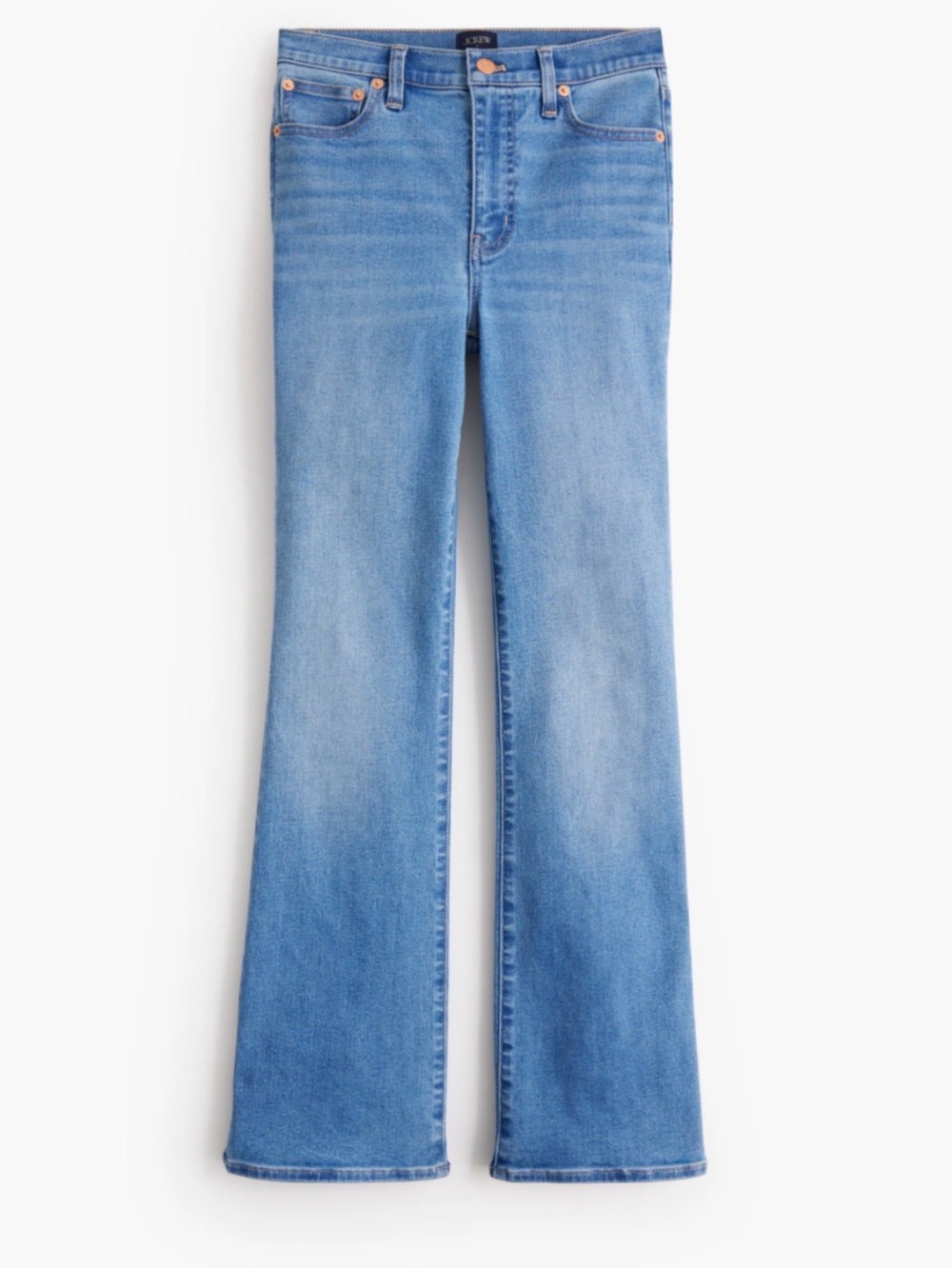J. Crew Factory Ankle Flare Jean in Signature Stretch+